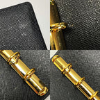 Louis Vuitton Epi Agenda PM Black Notebook Cover Gold Hardware — view 8