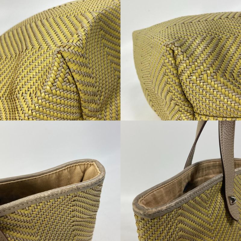 Hermes Tote Bag Cabas Chennai PM Leather Yellowish — view 7