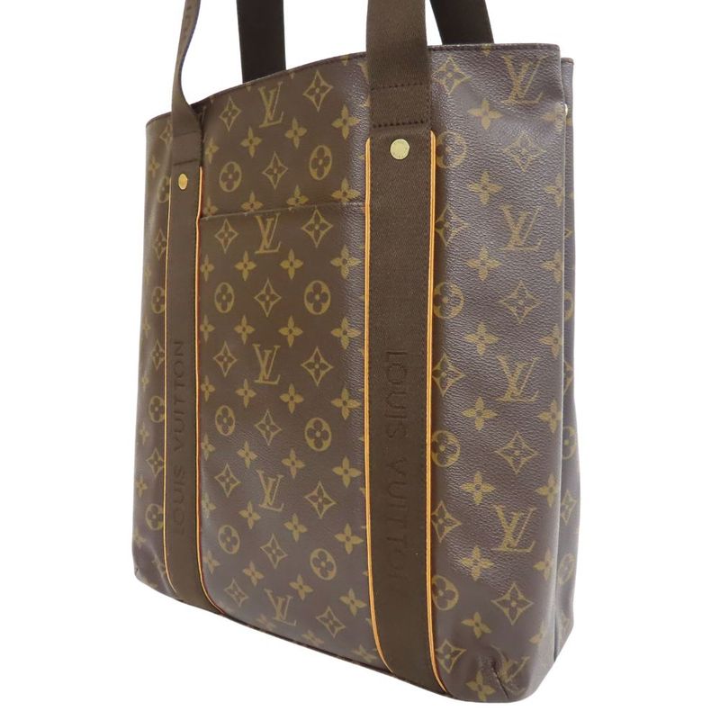 Louis Vuitton Tote Bag Cabas Bobol Monogram Brown Casual A4 Compartment — view 2