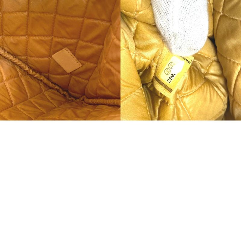 Chanel Clutch Bag Coco Havana Car Logo Leather Yellow — view 9