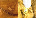 Chanel Clutch Bag Coco Havana Car Logo Leather Yellow — view 9