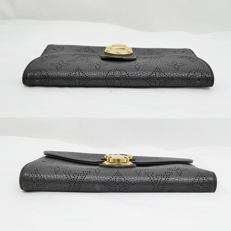 Louis Vuitton Long Wallet Portefeuille Amelia Chocolat Gold Hardware — view 4
