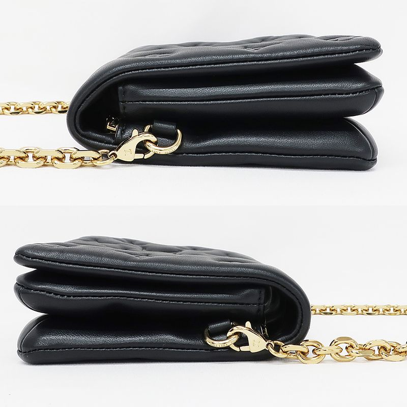 Louis Vuitton Pochette Cousin Shoulder Bag Monogram Black — view 5