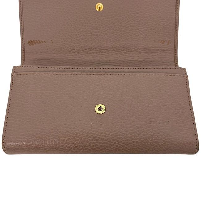 Gucci Bifold Long Wallet Pink Beige Marmont — view 6