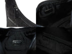 Prada Sports Bag Wool Nylon Charcoal Black Silver — view 8