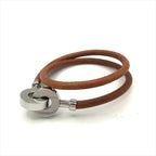 Hermes Leather Lancelot Choker Bracelet — view 8
