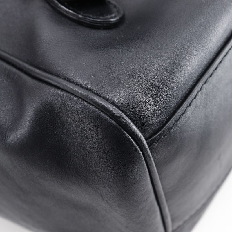 Gucci Vintage Calf Black Backpack Daypack — view 6