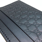 Gucci Card Case Micro Guccissima Leather Holder Navy — view 8