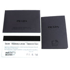 Prada Symbol Embroidered Fabric Mini 2 way Shoulder Bag Brown White Mbmb IC — view 9