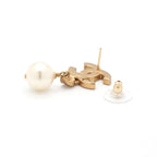 Chanel Earrings Gold Coco Mark Rhinestone — view 4