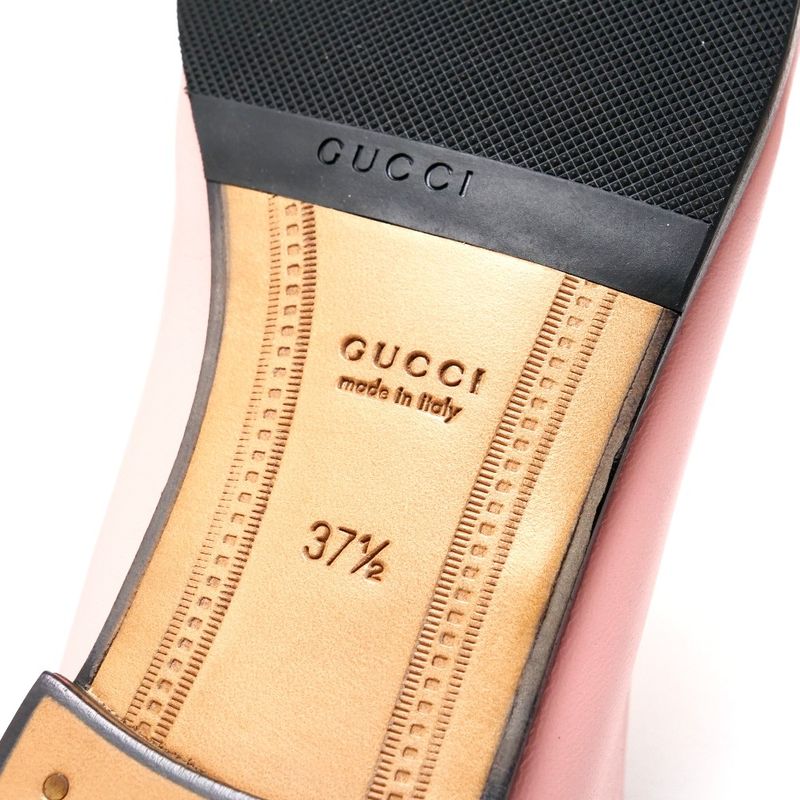 Gucci Brixton Loafers Size 37.5 Leather Horsebit — view 9