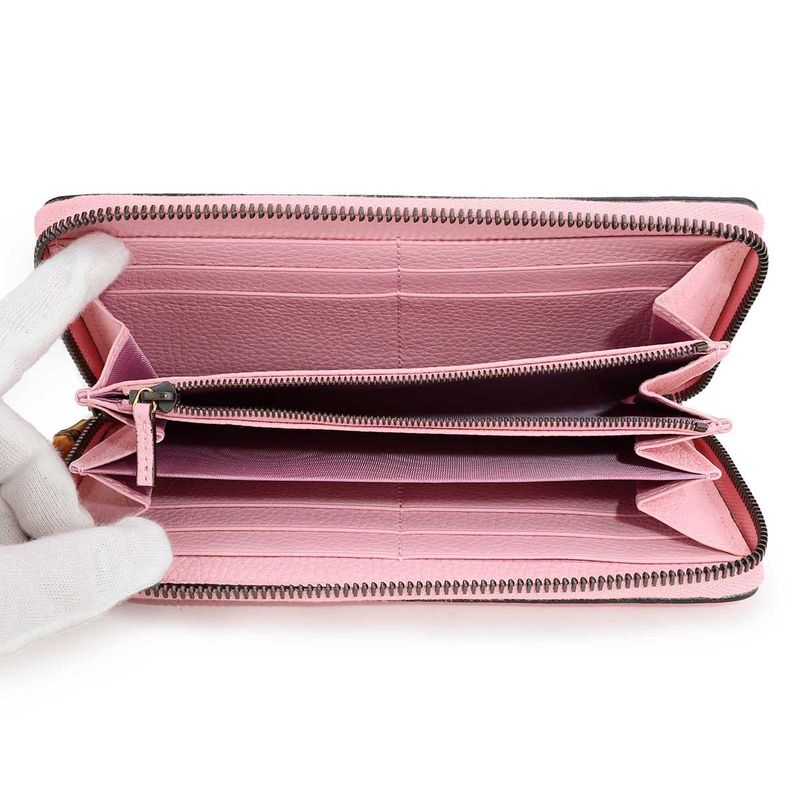 Gucci Long Wallet GG Marmont Pink — view 5