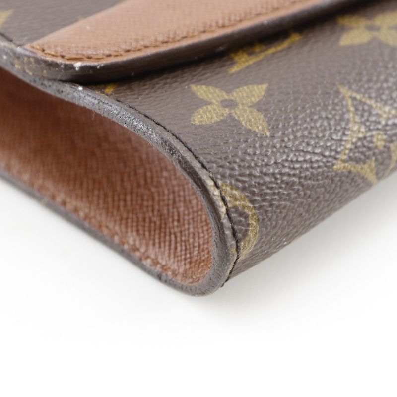 Louis Vuitton Bordeaux 24 Vintage 2-Way Clutch Monogram Canvas Brown — view 4