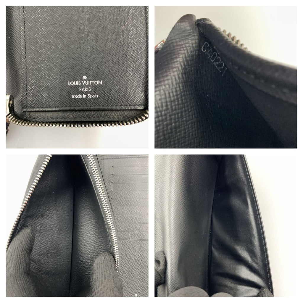 Louis Vuitton Taiga Zippy Wallet Vertical Round Zipper Long — view 6