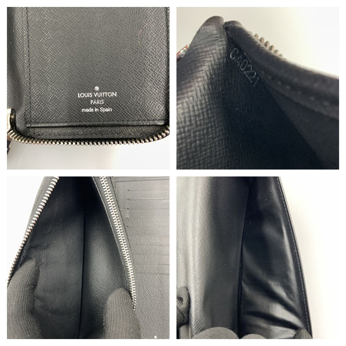 Louis Vuitton Taiga Zippy Wallet Vertical Round Zipper Long — view 6