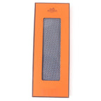 Hermes 5261 SA 100% Silk Chaine Chain All Over Pattern Cravat Wide Tie Brown Marron — view 2