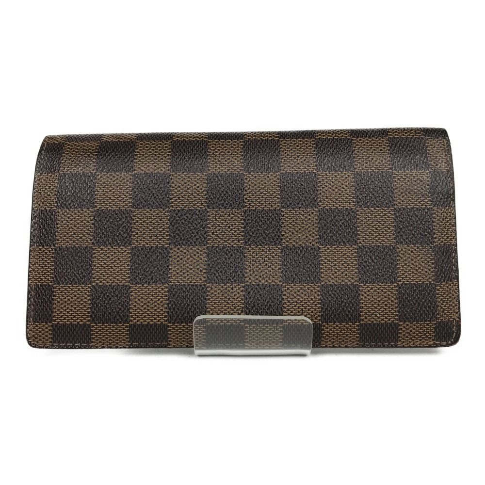 Louis Vuitton Damier Portefeuille Brother Bifold Long Wallet Brown — view 2