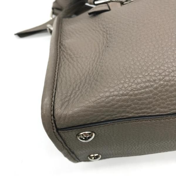 Prada Leather 2-Way Bag Gray — view 4