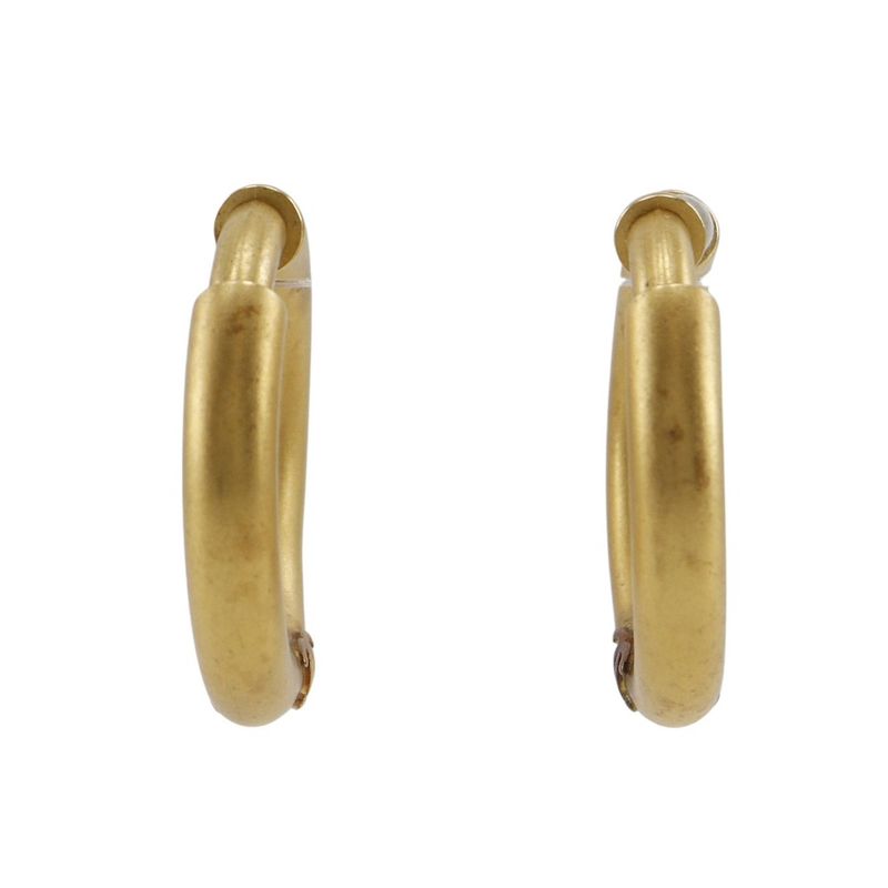 Chanel Coco Loop Vintage Gold Plated 22.6 g Earrings — view 5