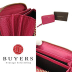 Gucci Round Zipper Coin Case Swing Zippy Zip ZIPP Pink Leather Cute — view 7