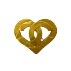 Chanel Vintage Coco Mark Heart Motif GP Brooch Accessory Gold 95P — view 4