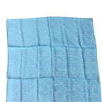 Christian Dior I631 Cannage Jacquard Stole Silk Large Light Blue Shawl — view 6