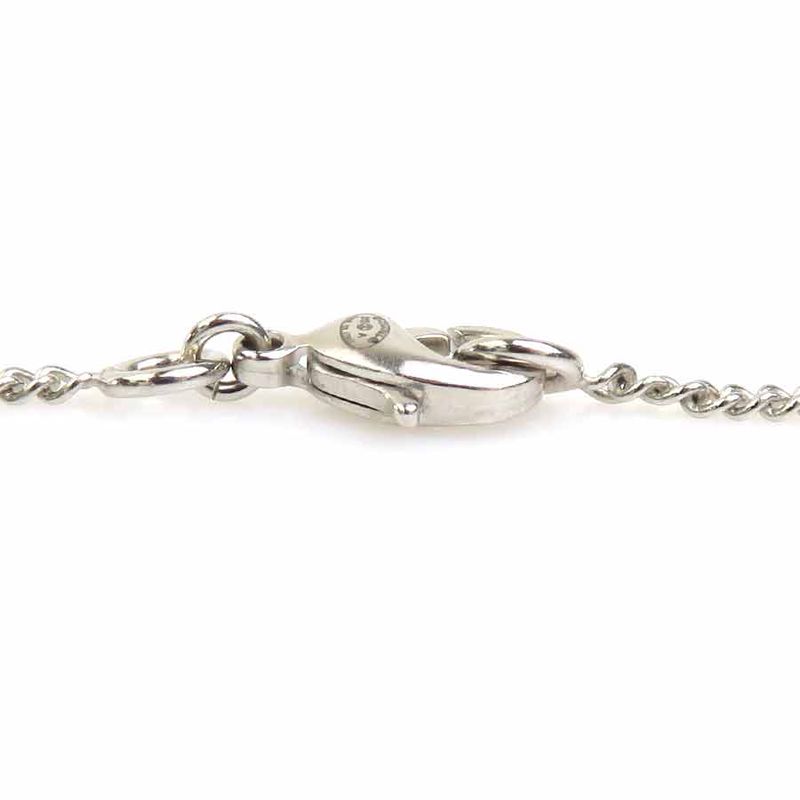 Chanel Crystal Floral Silver Necklace — view 9