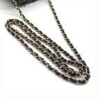 Chanel Small Mini Bucket Denim Chain Shoulder Bag Black — view 6