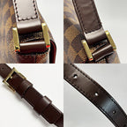 Louis Vuitton Damier Musette Brown Shoulder Bag Gold Hardware — view 7