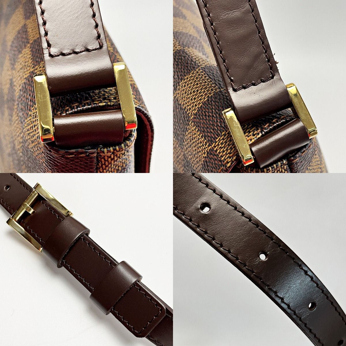Louis Vuitton Damier Musette Brown Shoulder Bag Gold Hardware — view 7