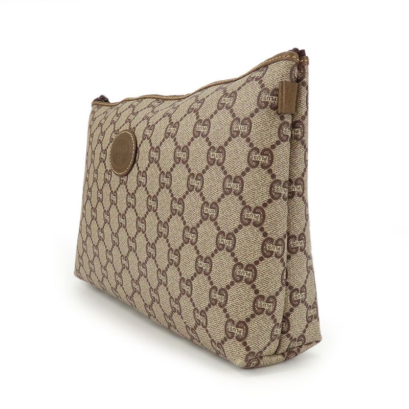 Gucci Second Bag GG Plus Beige Clutch Pouch — view 2