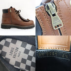 Louis Vuitton NIGO Aubergine Frain Ankle Boots 6 1 2 — view 8