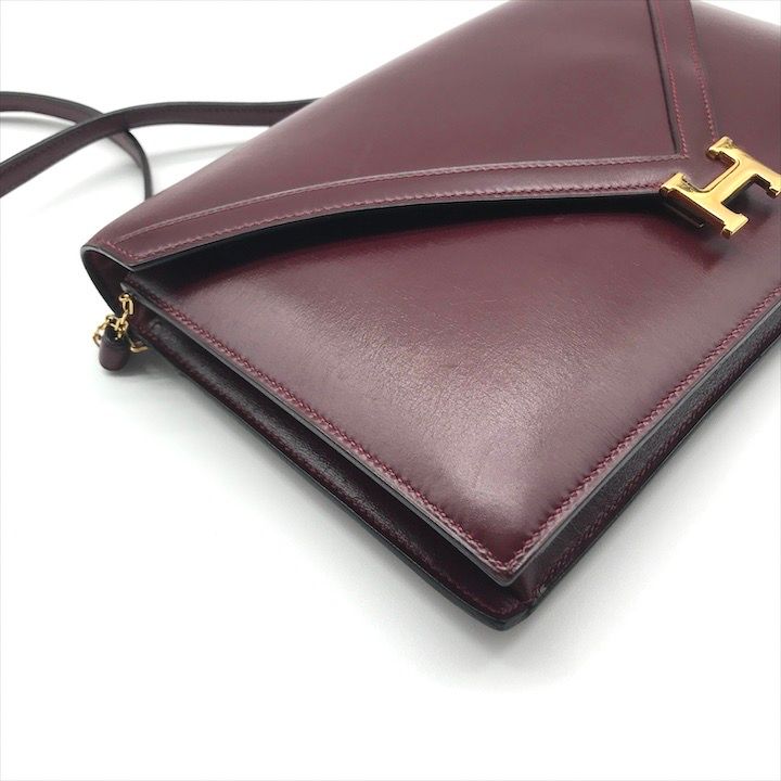 Hermes Liddy Calfskin Shoulder Bag Gold Purse — view 5