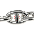Hermes Chaine D'ancre MM 13 Frames AG 925 Silver Bracelet Bangle — view 9