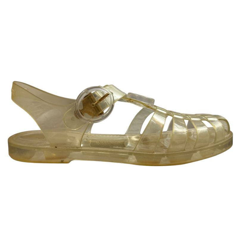 Gucci GG Marmont Rubber Sandals Size 36 Clear — view 4