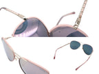 Chanel Teardrop Sunglasses CC Logo Chain Temple Mirror Lens Eyewear — view 7