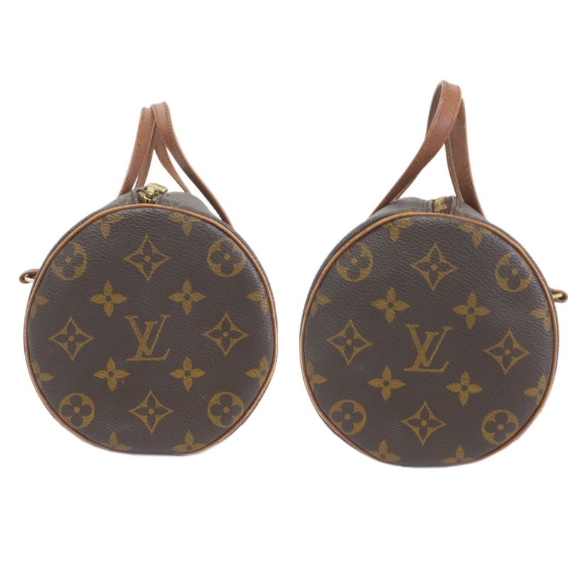 Louis Vuitton Papillon 26 Handbag Monogram Brown Gold Hardware — view 4