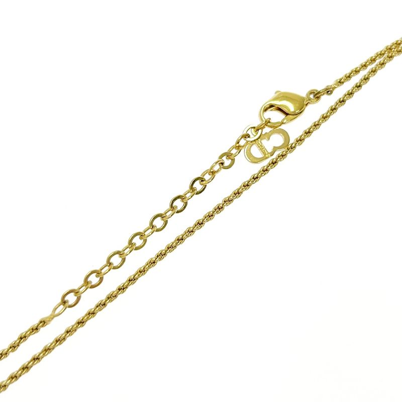 Christian Dior GP Emblem Necklace Gold — view 6