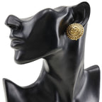 Chanel Coco Mark Vintage Gold Plated 23.8 g Earrings — view 3