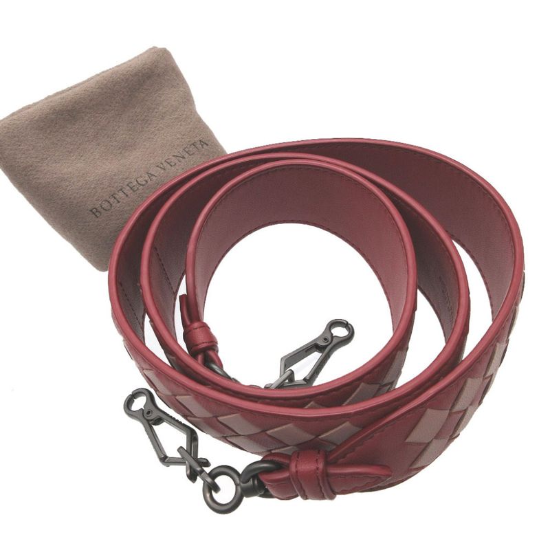 Bottega Veneta Intrecciato Leather Red Shoulder Strap 1062 — view 2