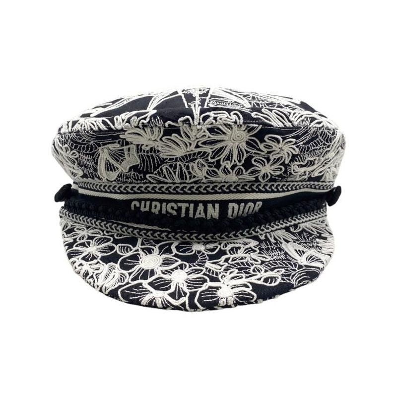 Christian Dior Sailor Cap Embroidered Design Travel 31 Rev920 X131 56 Size — view 3
