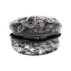 Christian Dior Sailor Cap Embroidered Design Travel 31 Rev920 X131 56 Size — view 3
