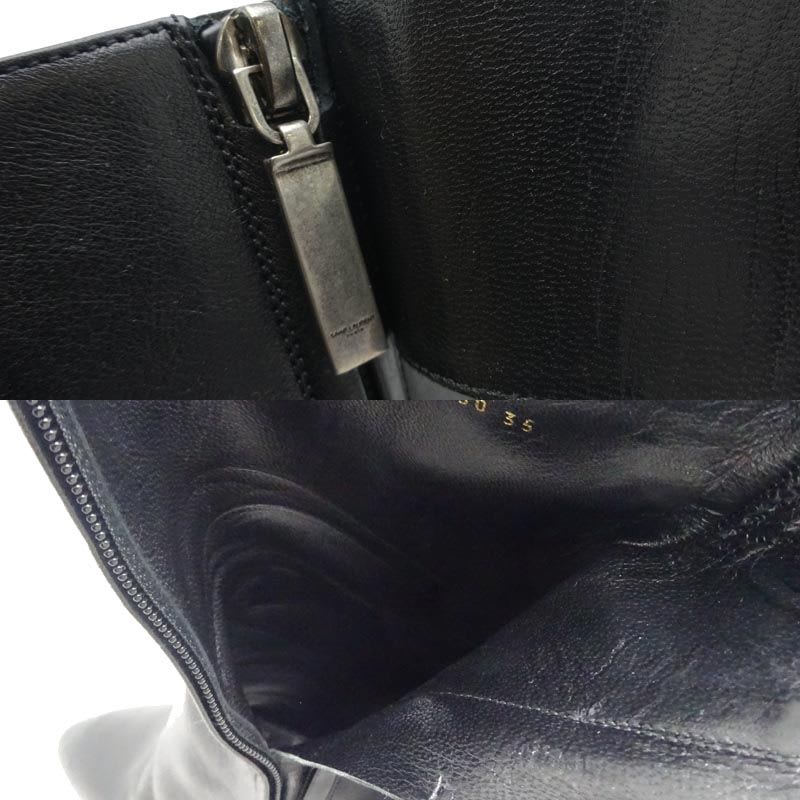 Yves Saint Laurent Size 22 Black Boots — view 8