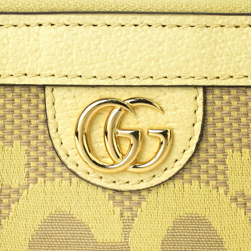 Gucci Card Case Ophidia Jumbo GG Beige Banana — view 8