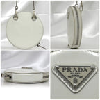 Prada Chain Shoulder Bag White 1 Na003 — view 3