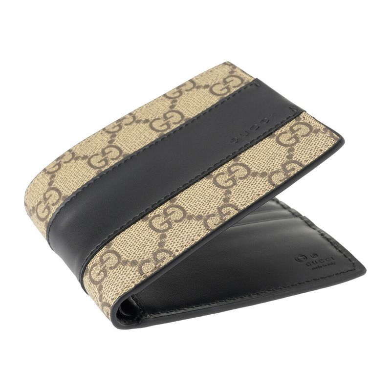 Gucci Coin Case GG Supreme Beige Black — view 3