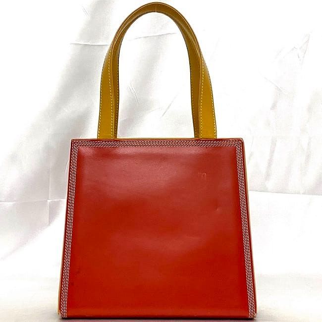 Loewe Handbag Red Yellow Top Handle — view 4