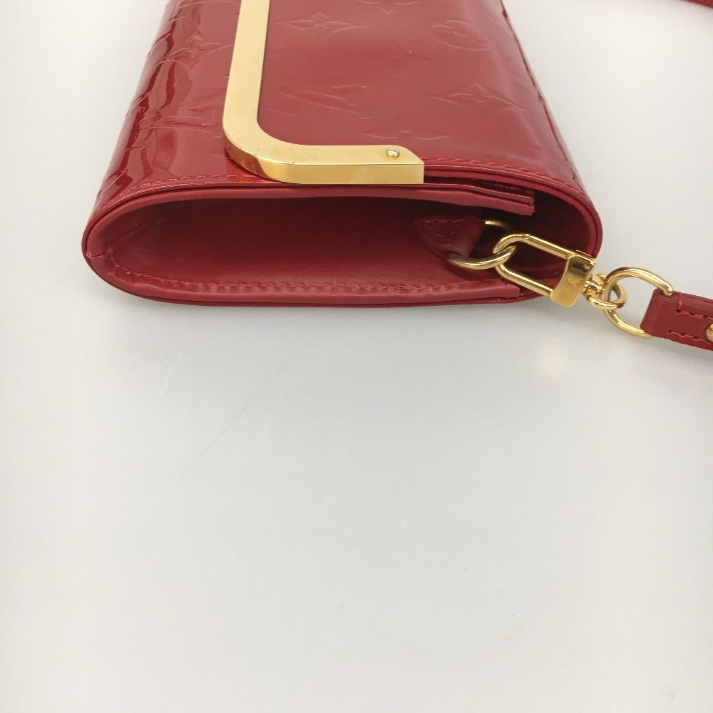 Louis Vuitton Wallet Clutch Red Vernis Ross More MM — view 7