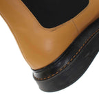 Loewe Side Gore Leather Boots Camel Brown 42 — view 9
