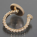 Dior Rose De Van Pave Diamond Ring 750 18K Pink Gold Box And Paper E1112 — view 6